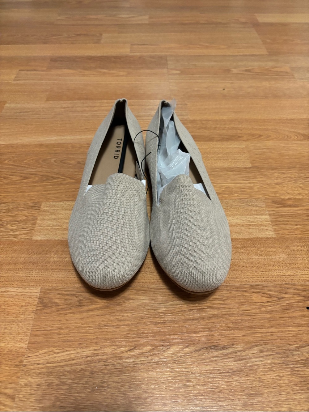 Torrid Taupe Stretch Knit Loafers - Picture 5 of 11